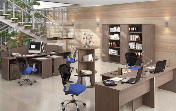 Комплект офисной мебели IMAGO - рабочее место, шкафы для документов в Южно-Сахалинске - изображение 6